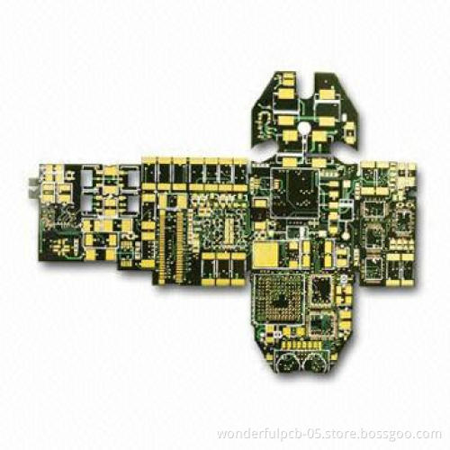 Single-layered PCB, Treated by Immersion Gold, UL-, SGS- and RoHS-approvals